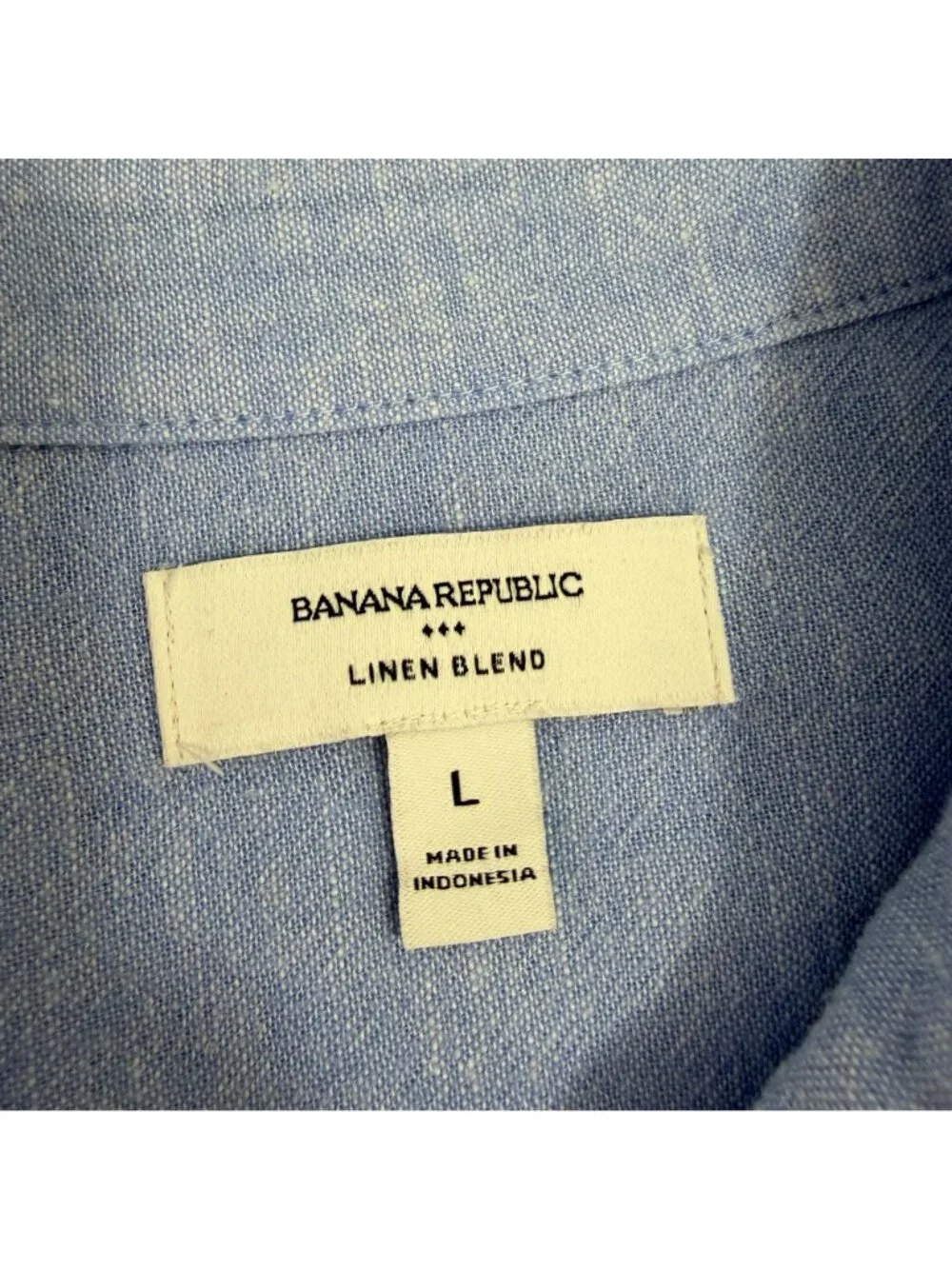 Banana Republic Tunic Shirt Women's Linen Rayon Button Up Chambray Long Sleeve